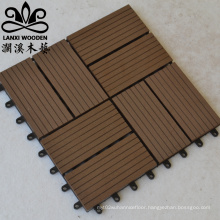 Design wood plastic composite camping art parquet removable wooden floors